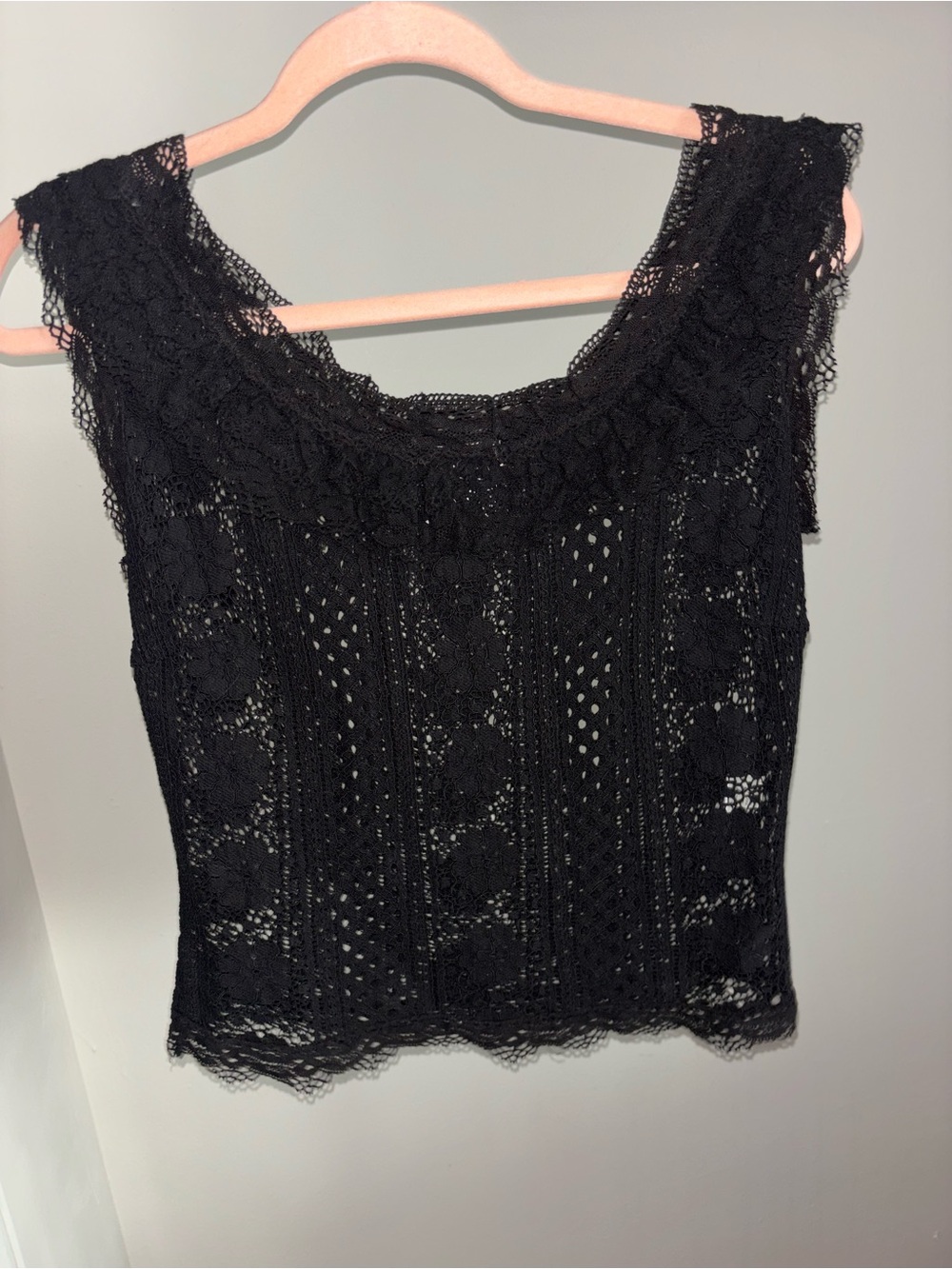 Maison Mayle Black Lace Top
